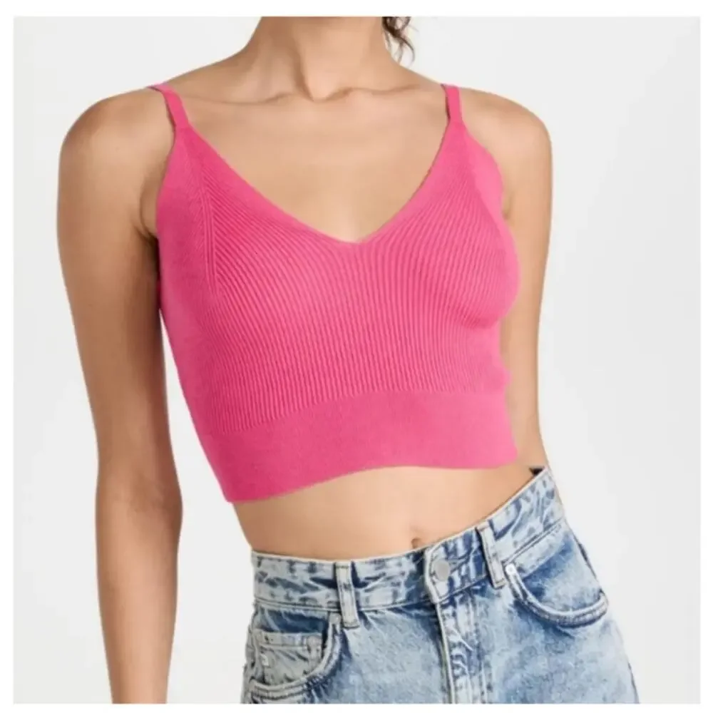 Scotch & Soda Knitted Bra Top Pink Size medium - Picture 8 of 8